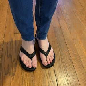 Black Coach Flip Flops!